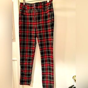 Tartan plaid chocolate brand leggings